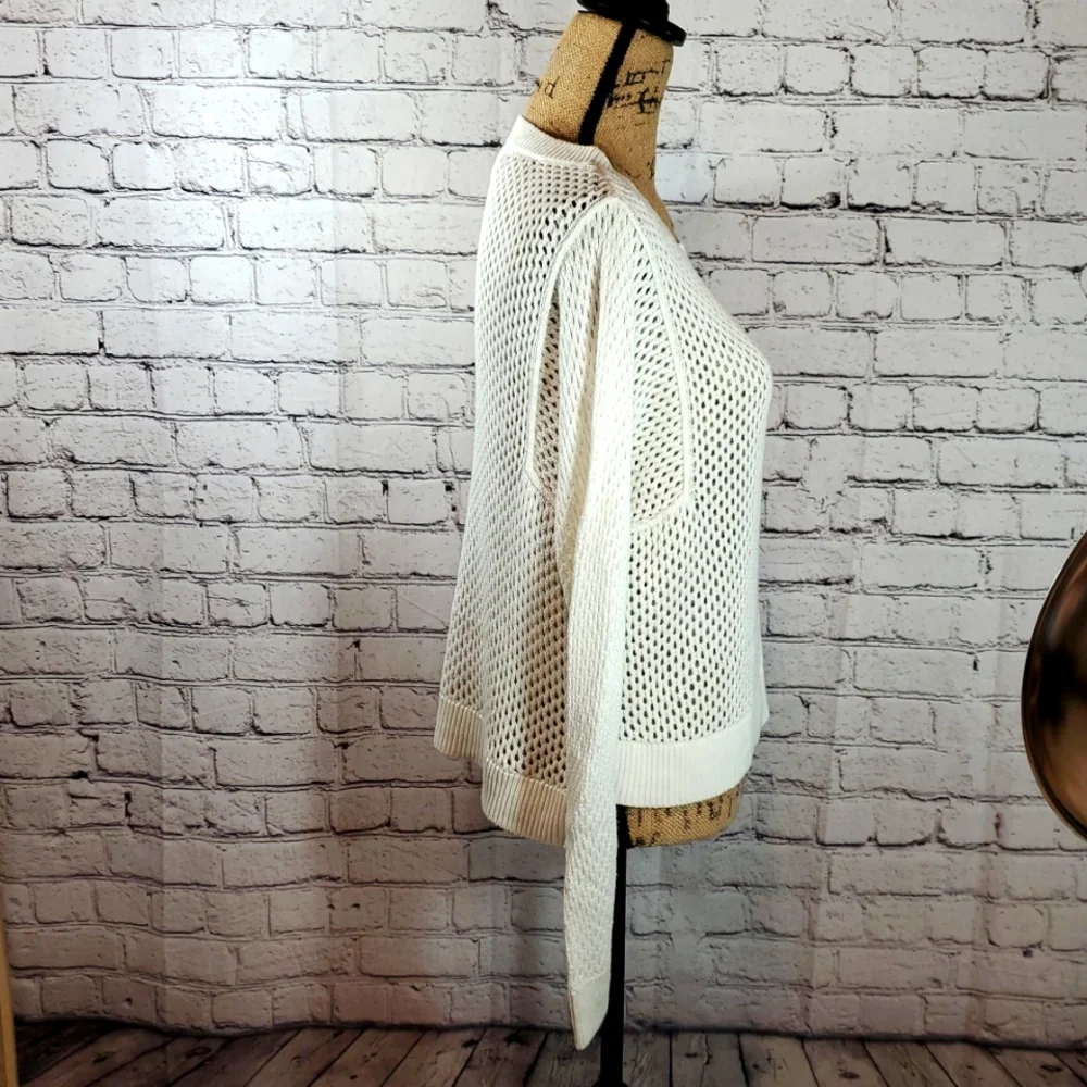 MICHAEL Michael Kors White Crew Neck Sweater Size M